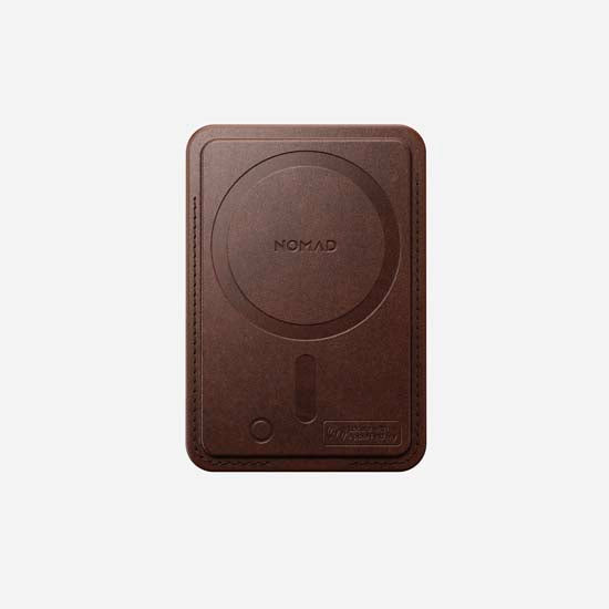 Mag Wallet Horween avec Find My Rustic Brown