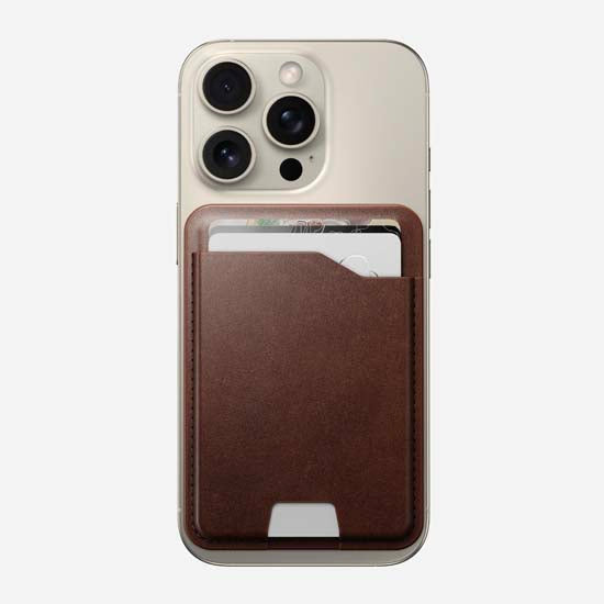 Mag Wallet Horween avec Find My Rustic Brown