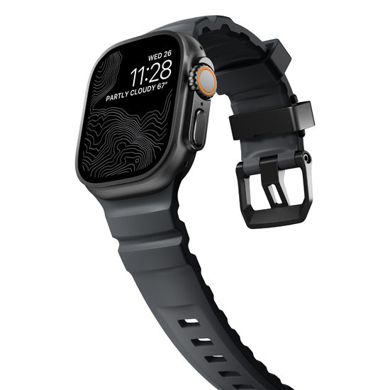Rocky Point Band 44/45/46/49mm Storm/Black Hardware