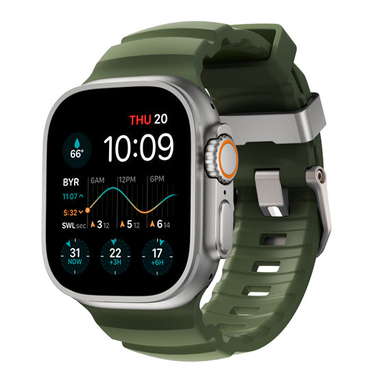 Rocky Point Band 44/45/46/49mm Forest/Natural Hardware