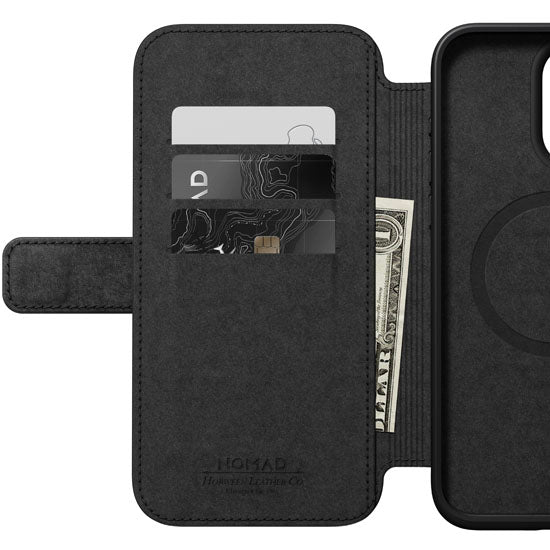Folio Modern Cuir Horween iPhone 15 Pro Max Marron