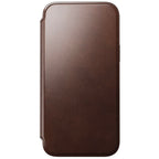 Folio Modern Cuir Horween iPhone 15 Pro Max Marron