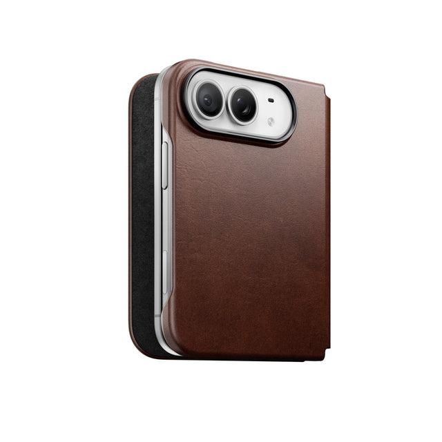 Folio Traditional cuir Horween iPhone Duo Rustic Brown