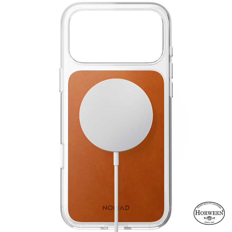 Coque Clear Horween cuir iPhone 18 Pro Max / 17 Pro Max Saddle