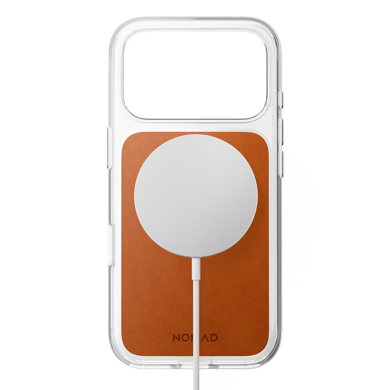 Coque Clear Horween cuir iPhone 18 Pro / iPhone 17 Pro Saddle