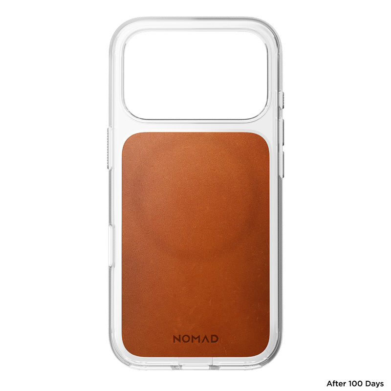Coque Clear Horween cuir iPhone 18 Pro / iPhone 17 Pro Saddle