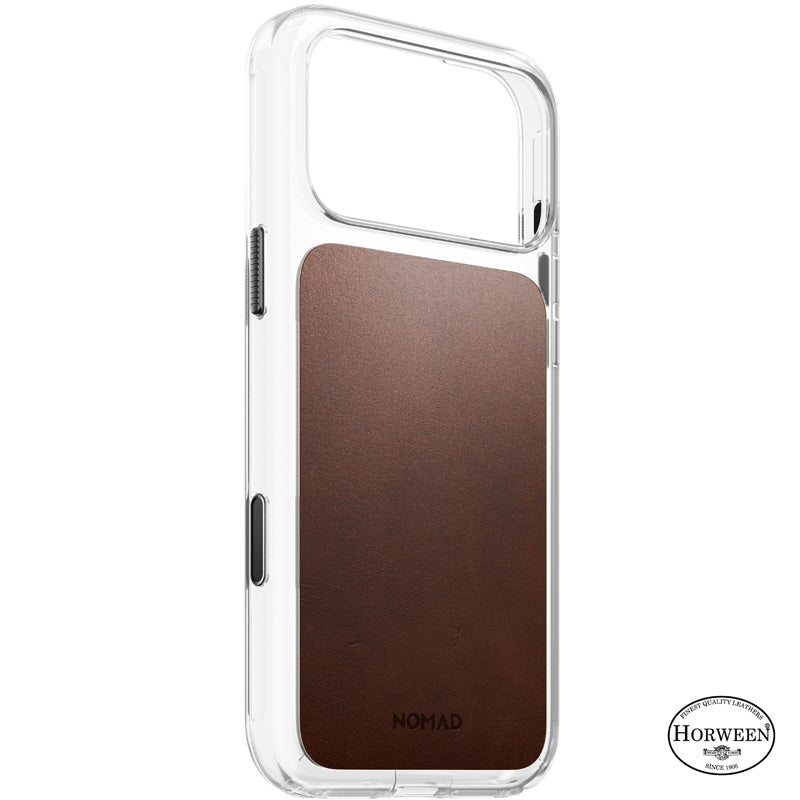 Coque Clear Horween cuir iPhone 18 Pro Max / 17 Pro Max Rustic Brown