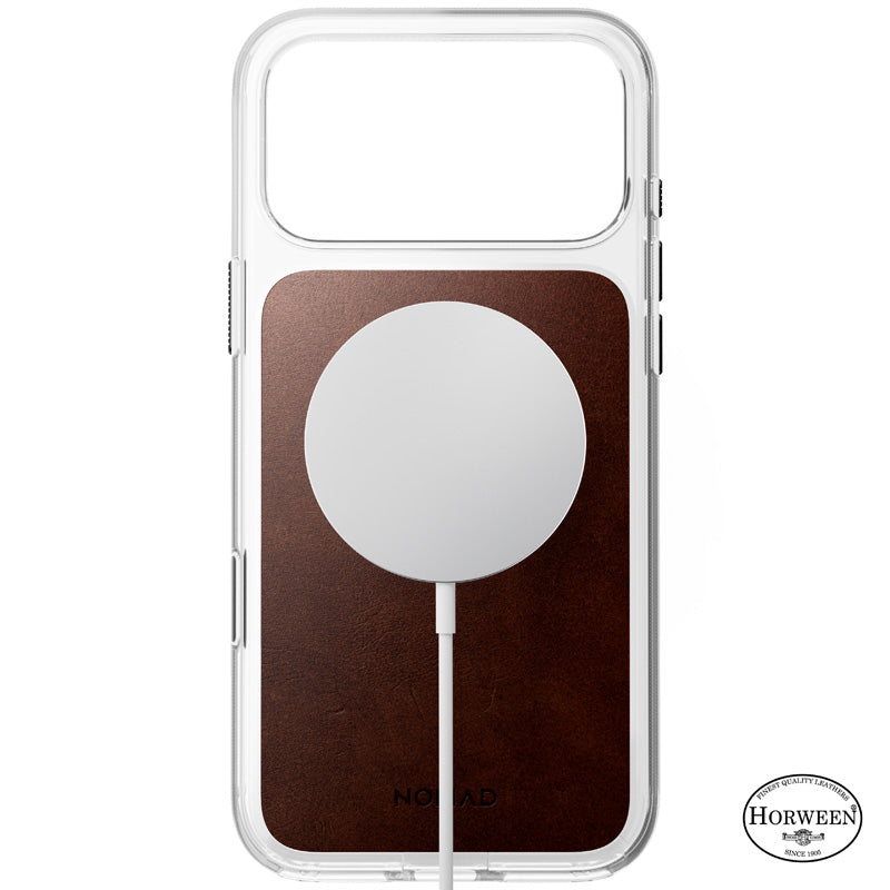 Coque Clear Horween cuir iPhone 18 Pro Max / 17 Pro Max Rustic Brown