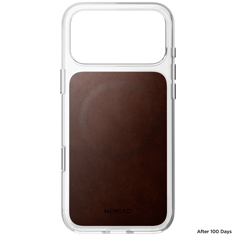 Coque Clear Horween cuir iPhone 18 Pro Max / 17 Pro Max Rustic Brown