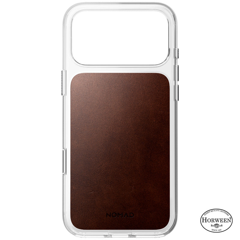 Coque Clear Horween cuir iPhone 18 Pro Max / 17 Pro Max Rustic Brown