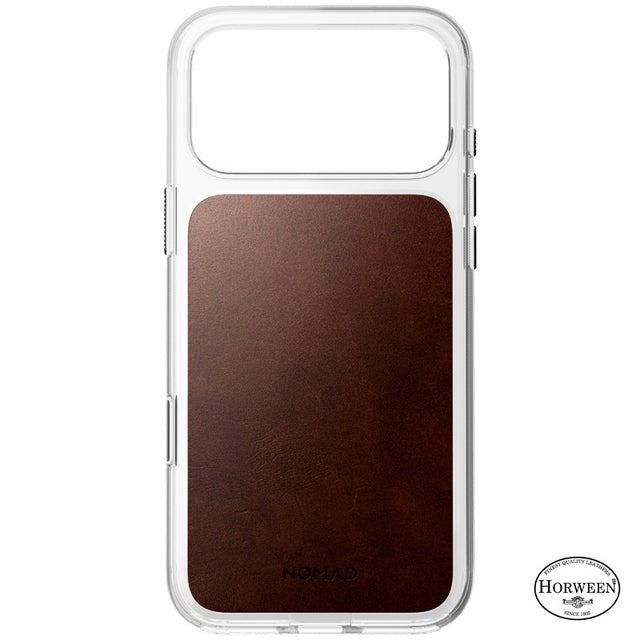 Coque Clear Horween cuir iPhone 18 Pro Max / 17 Pro Max Rustic Brown
