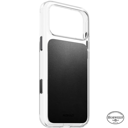 Coque Clear Horween cuir iPhone 18 Pro Max / 17 Pro Max Noir