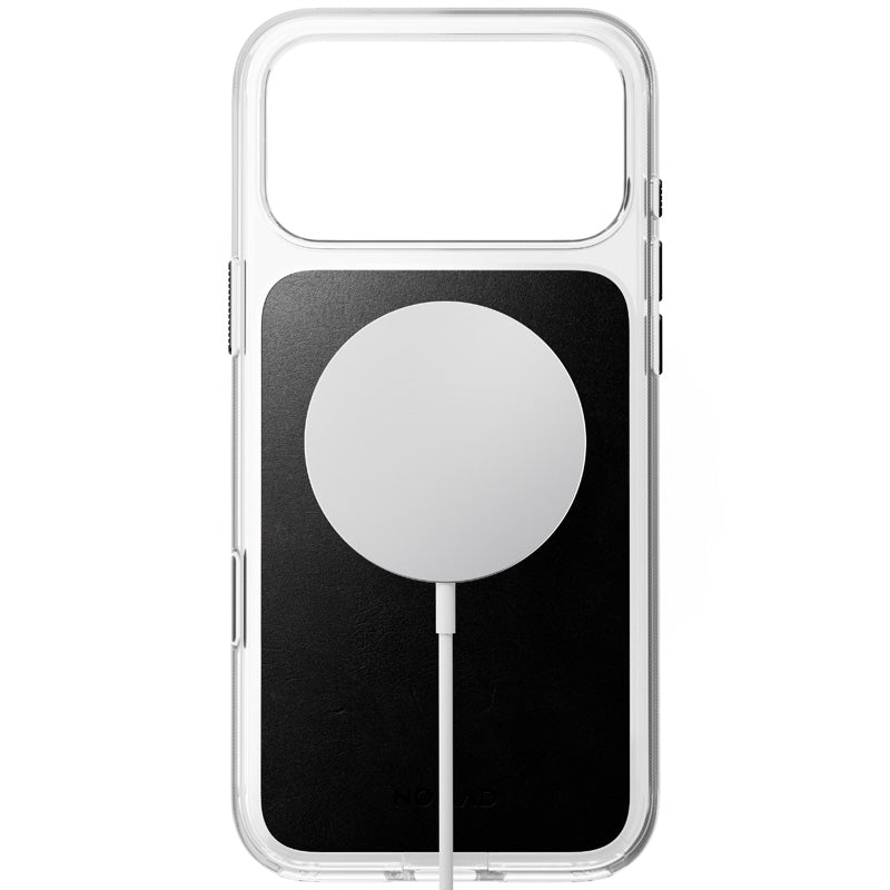Coque Clear Horween cuir iPhone 18 Pro Max / 17 Pro Max Noir
