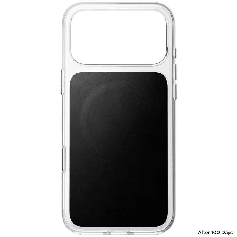 Coque Clear Horween cuir iPhone 18 Pro Max / 17 Pro Max Noir