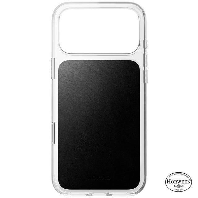 Coque Clear Horween cuir iPhone 18 Pro Max / 17 Pro Max Noir