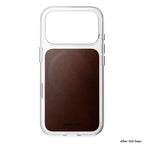 Coque Clear Horween cuir iPhone 18 Pro / iPhone 17 Pro Rustic Brown