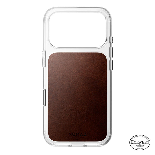 Coque Clear Horween cuir iPhone 18 Pro / iPhone 17 Pro Rustic Brown