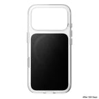 Coque Clear Horween cuir iPhone 18 Pro / iPhone 17 Pro Noir