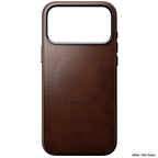 Coque Traditional Horween cuir iPhone 18 Pro Max Rustic Brown
