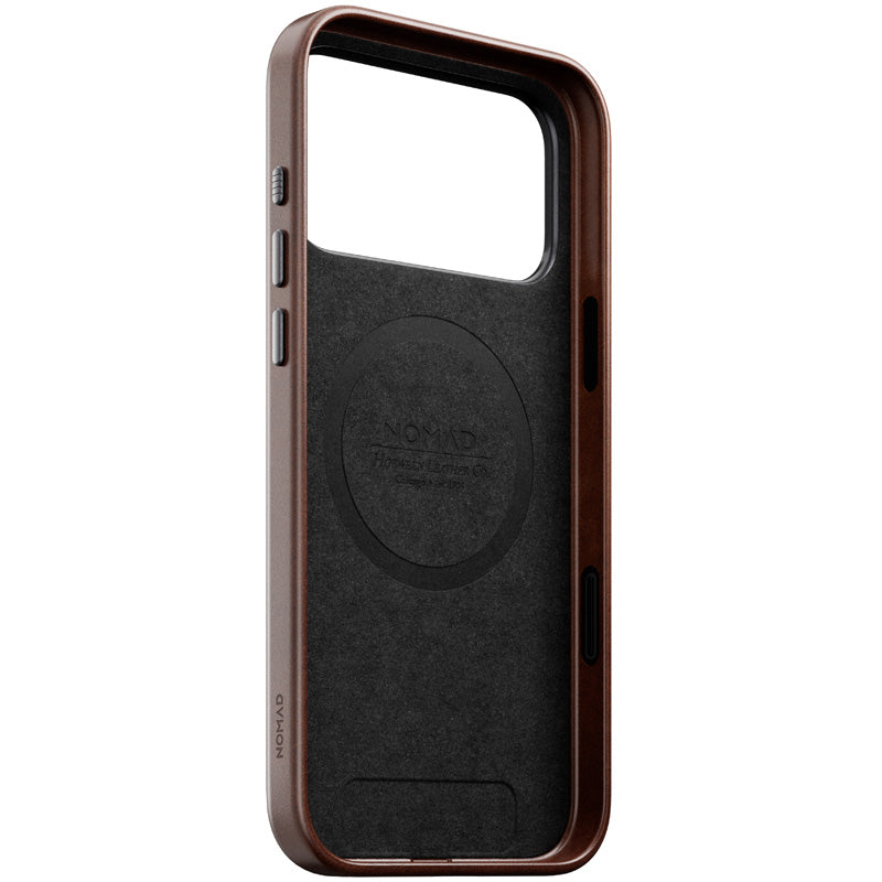 Coque Traditional Horween cuir iPhone 18 Pro Max Rustic Brown