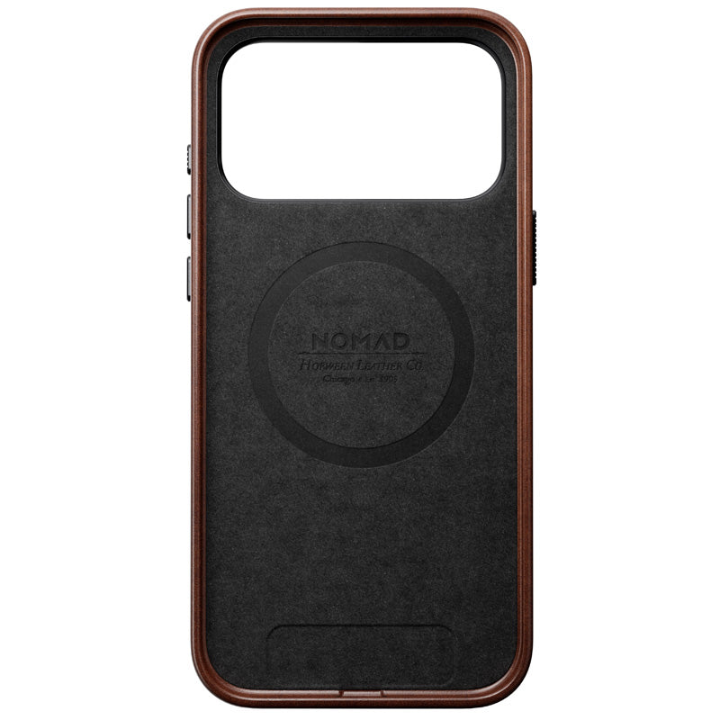 Coque Traditional Horween cuir iPhone 18 Pro Max Rustic Brown