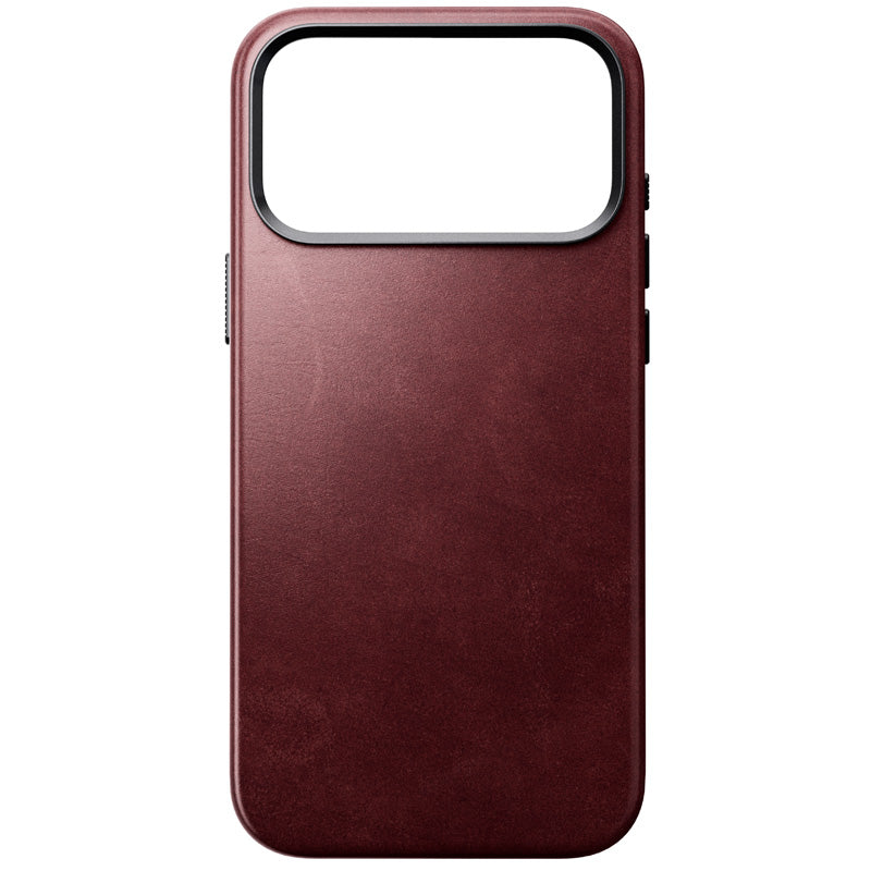 Coque Traditional Horween cuir iPhone 18 Pro Max Burgundy