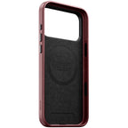 Coque Traditional Horween cuir iPhone 18 Pro Max Burgundy