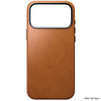 Coque Traditional cuir Nomad iPhone 18 Pro Max English Tan