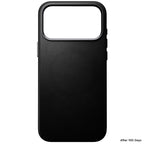 Coque Traditional cuir Nomad iPhone 18 Pro Max Noir