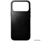 Coque Traditional Horween cuir iPhone 18 Pro Max Noir