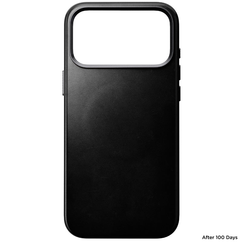 Coque Traditional Horween cuir iPhone 18 Pro Max Noir