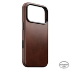 Coque Traditional Horween cuir iPhone 18 Pro Rustic Brown