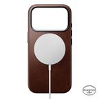 Coque Traditional Horween cuir iPhone 18 Pro Rustic Brown