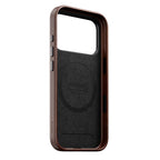 Coque Traditional Horween cuir iPhone 18 Pro Rustic Brown