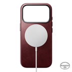 Coque Traditional Horween cuir iPhone 18 Pro Burgundy