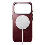 Coque Traditional Horween cuir iPhone 18 Pro Burgundy