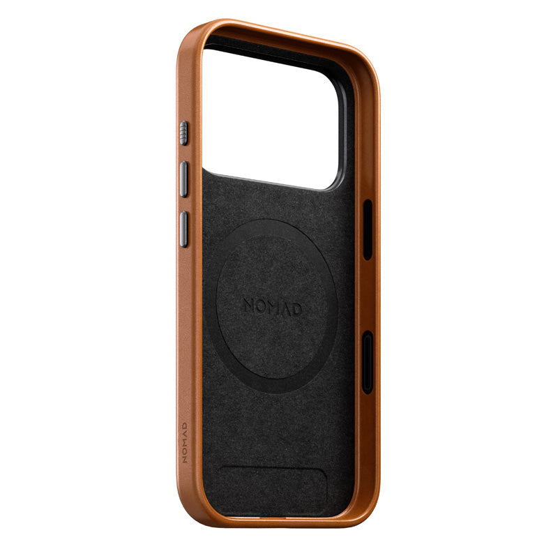 Coque Traditional cuir Nomad iPhone 18 Pro English Tan
