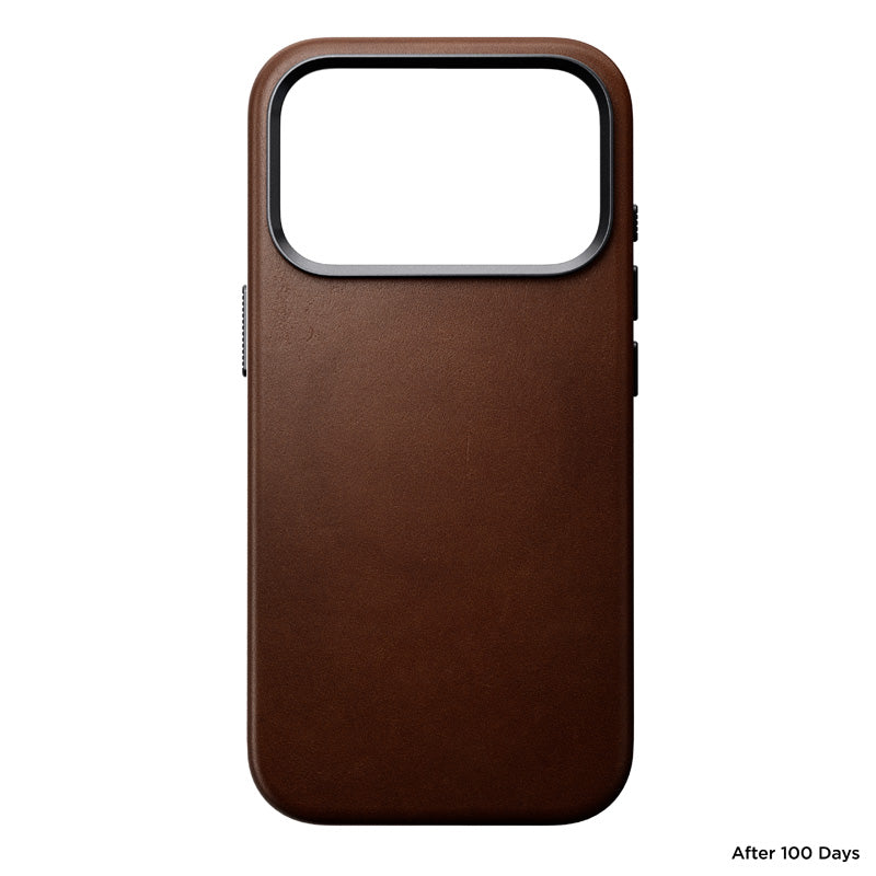 Coque Traditional cuir Nomad iPhone 18 Pro Rustic Brown