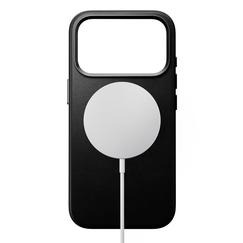 Coque Traditional cuir Nomad iPhone 18 Pro Noir