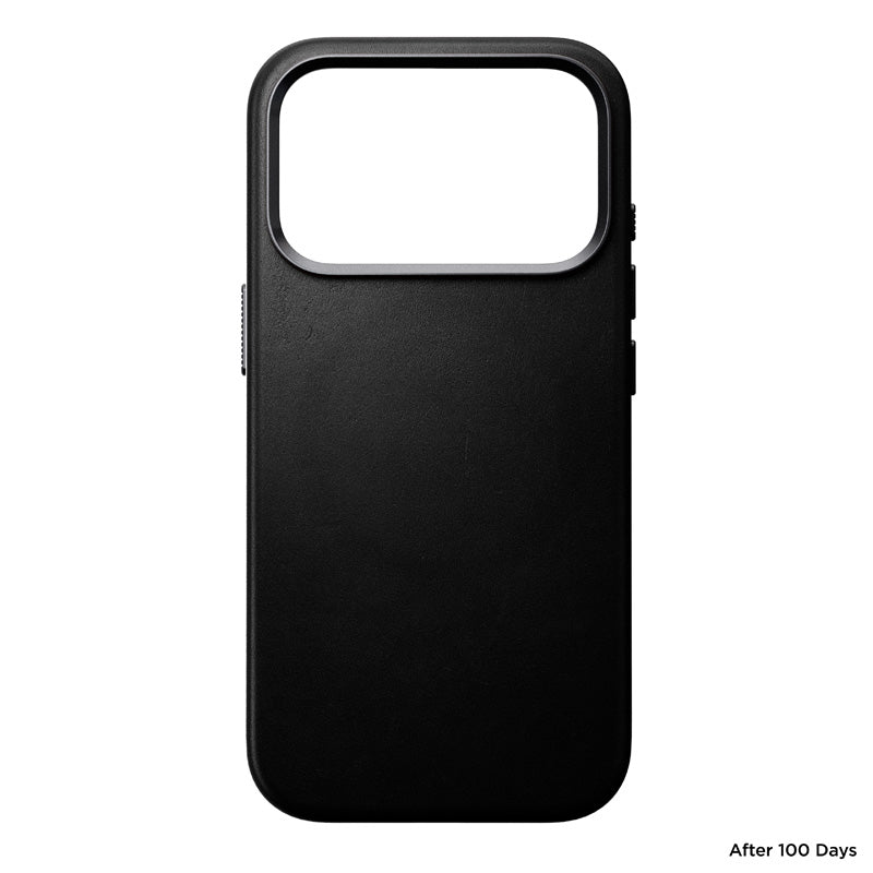 Coque Traditional cuir Nomad iPhone 18 Pro Noir