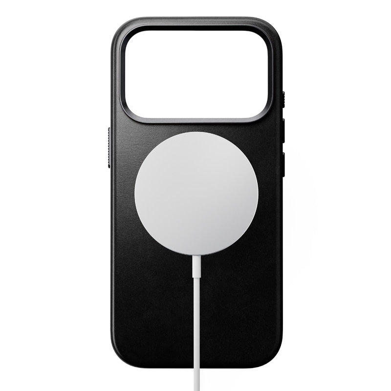 Coque Traditional Horween cuir iPhone 18 Pro Noir