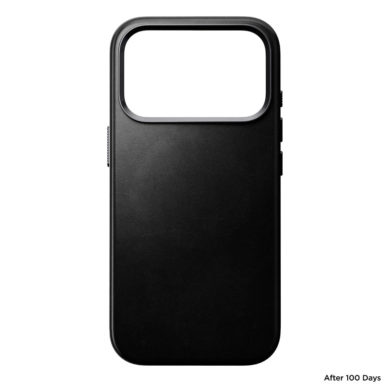 Coque Traditional Horween cuir iPhone 18 Pro Noir