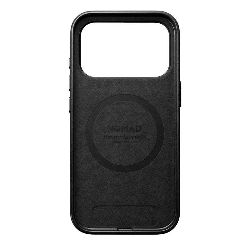 Coque Traditional Horween cuir iPhone 18 Pro Noir