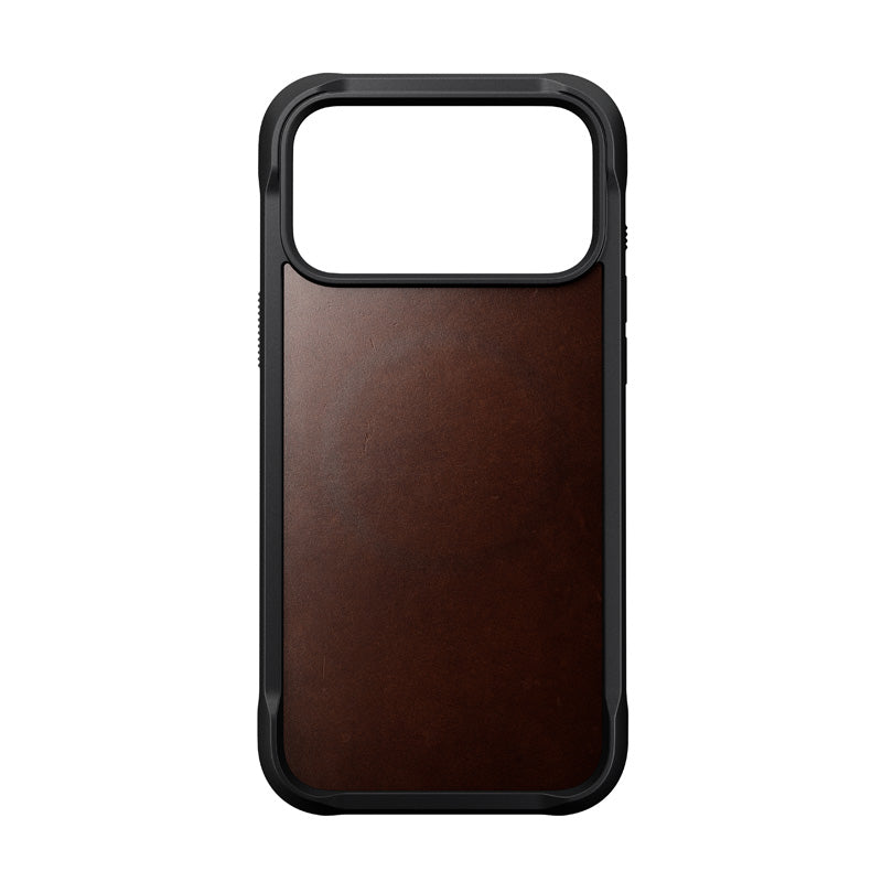 Coque Rugged cuir iPhone 18 Pro Max / 17 Pro Max Rustic Brown