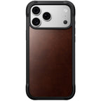 Coque Rugged cuir iPhone 18 Pro Max / 17 Pro Max Rustic Brown
