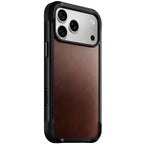 Coque Rugged cuir iPhone 18 Pro Max / 17 Pro Max Rustic Brown