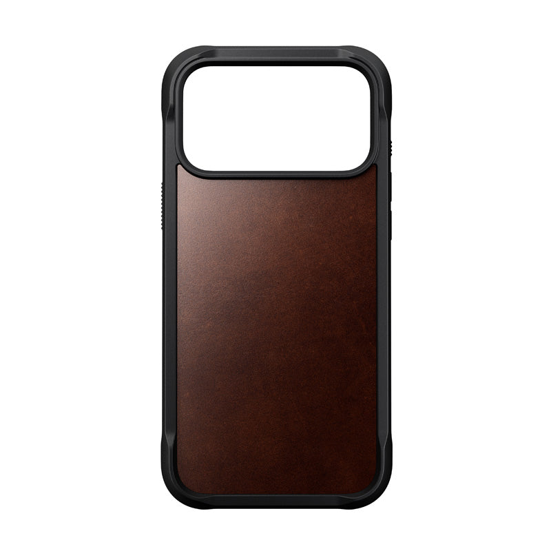 Coque Rugged cuir iPhone 18 Pro Max / 17 Pro Max Rustic Brown