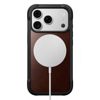 Coque Rugged cuir iPhone 18 Pro / 17 Pro Rustic Brown