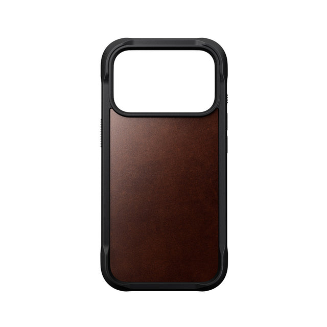 Coque Rugged cuir iPhone 18 Pro / 17 Pro Rustic Brown