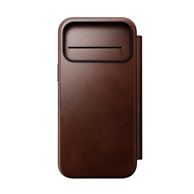 Folio Modern Cuir Horween iPhone 18 Pro Max / 17 Pro Max Rustic Brown